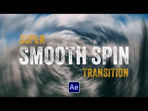 easy SMOOTH SPIN transition in After Effects!