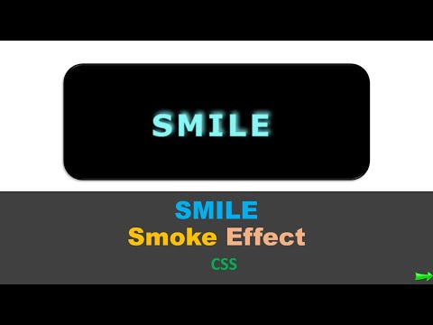 Design SMILE Smoke effect using CSS || CSS