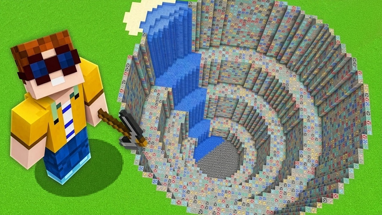 Ich BAUE aus ALLEN ERZEN EINE MINE in Minecraft!