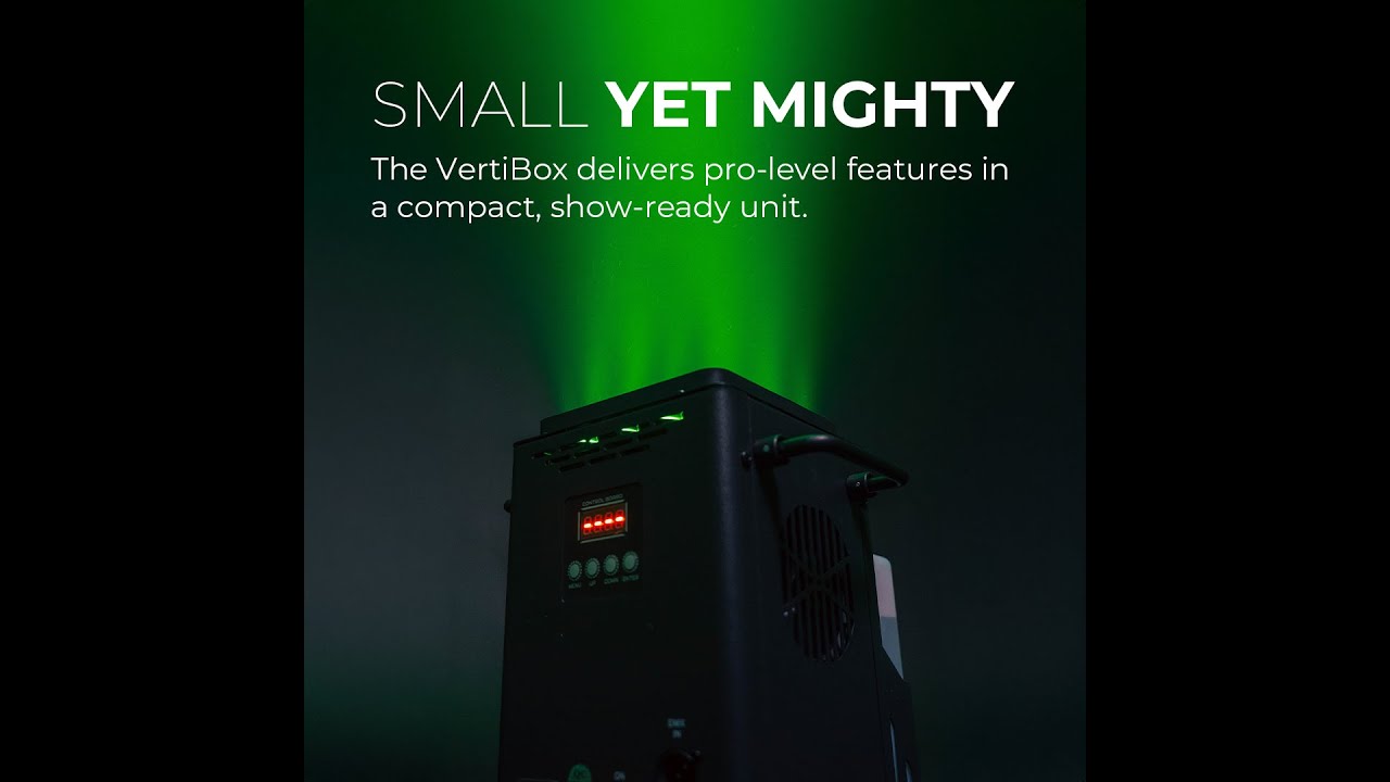 Vertibox QTX vertibox vertical smoke fog machine - YouTube