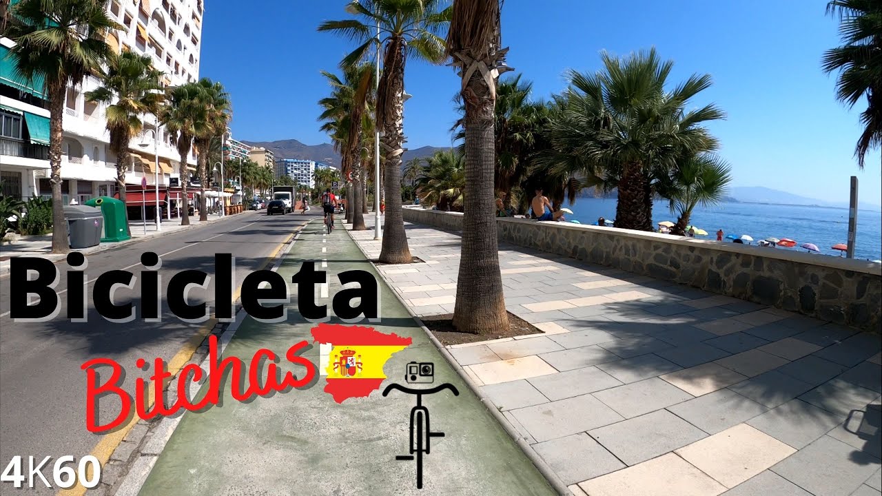 ⁴ᴷ⁶⁰ Bicycle Cam, Almuñécar, Spain, Slow TV, Hotel Bahía Tropical