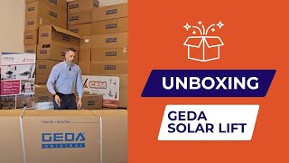 Unboxing Geda Solar Lift  CEM Elevadores