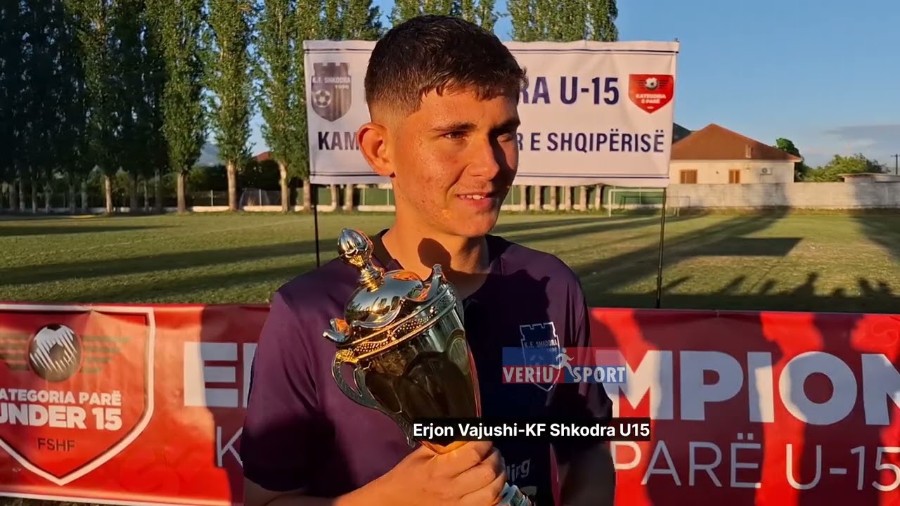 Erjon Vajushi-kapiten KF Shkodra U15:Kënaqësi, kampion si ekip dhe golashënuesi më i mirë me 44 gola