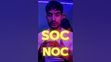 SOC vs NOC #cybersecurity #socanalyst #shortsvideo