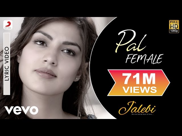 Pal (Female Version) - Best Lyric Video |Shreya Ghoshal |Varun |Rhea |Javed-Mohsin class=