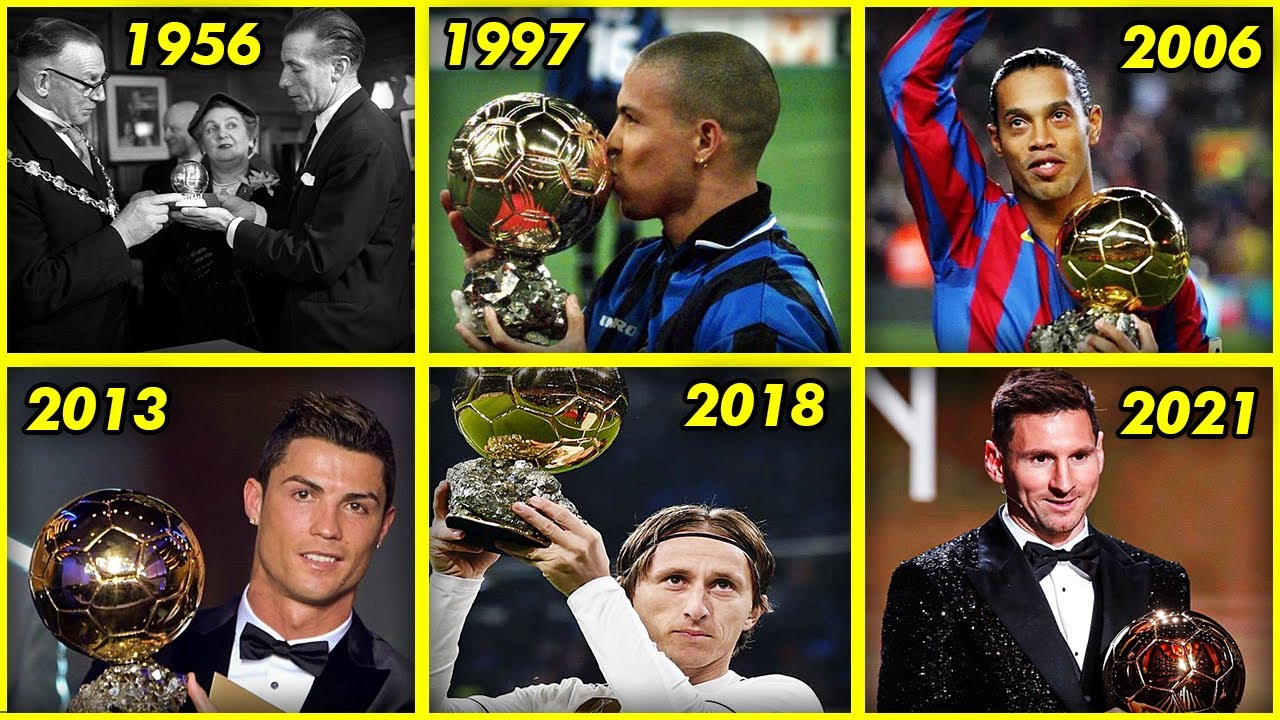 All Ballon d'Or Winners 1956 - 2021. Lionel Messi Won 2021 Ballon d'Or. 