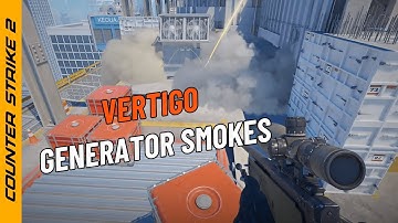 CS2 VERTIGO GENERATOR SMOKES #counterstrike2 #cs2