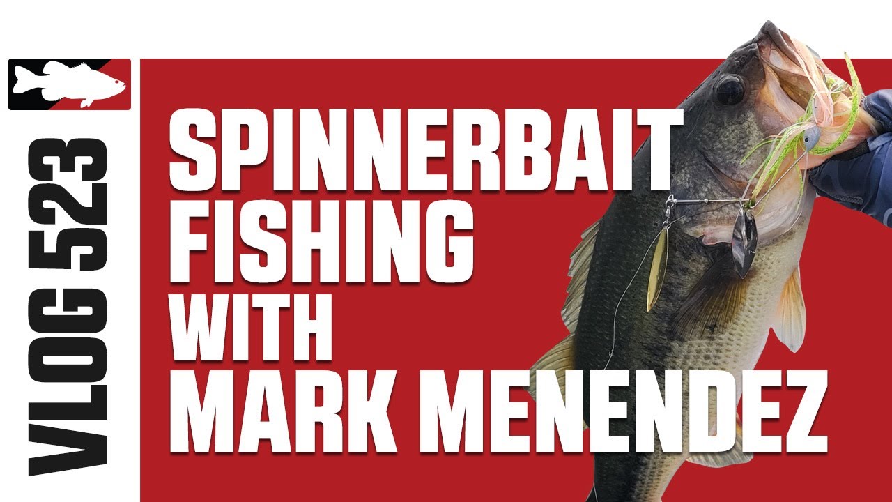 Mark Menendez Fishing the Strike King Tour Grade Spinnerbait on Lake X -  Tackle Warehouse VLOG #523 