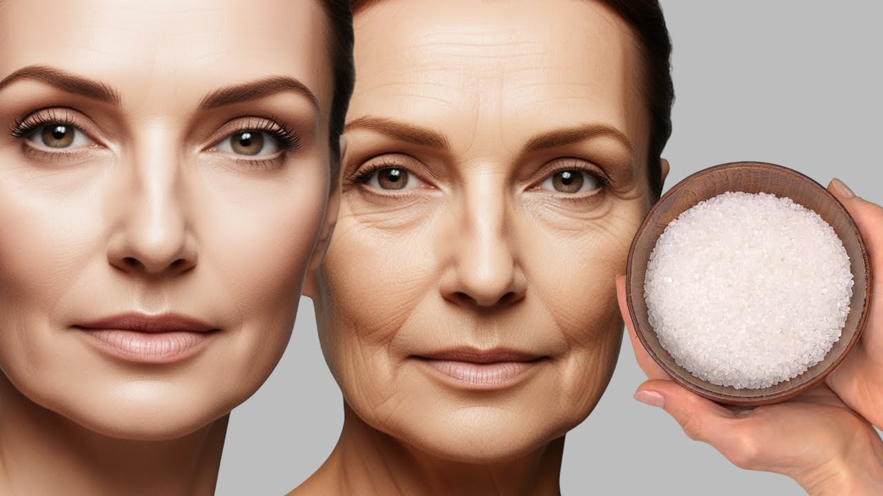 Морская соль стирает все морщины на лице! Антивозрастной уход за кожей! ТОП рецептов