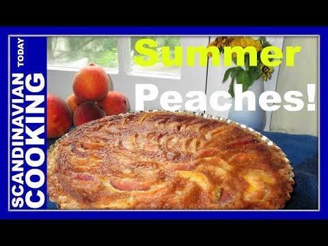 How to Make Homemade Peach Almond Tart 🌞 🍑