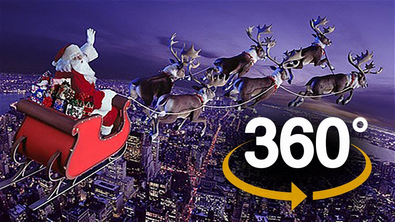 Realidade Virtual 360°: Passeio de trenó com o Papai Noel!