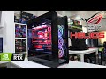 Custom Pc Build #72 " Helios " Red and black  Asus Gaming Pc