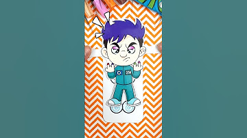 Funny Crafts with Thanos by Squid Game 2 💜#squidgame #squidgame2 #papercraft #papercrafts #netflix