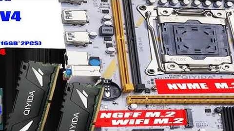 QIYIDA X99 Motherboard LGA 2011-3 Set Kit Xeon E5 2680 V4 CPU Processor 32G=2*16G DDR4 REG ECC RAM M