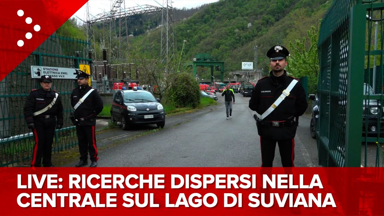 LIVE Proseguono ricerche dispersi nella centrale idroelettrica sul lago di Suviana: diretta video