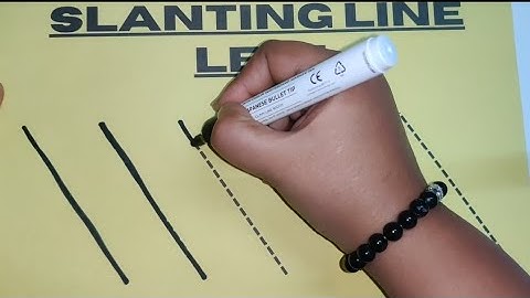Left Slanting Line Explained | Basic Lines for Kids | Fun & Easy Learning