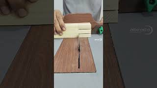 Cutting tenon is easy using this cross cut sled #woodworking #tips #tricks