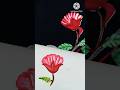 Easy Art ! flower painting 💐#shotrs  #shortsfeed  #trending