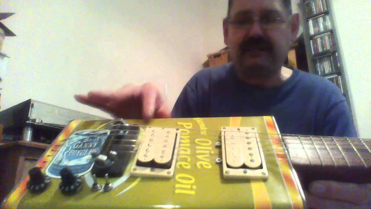 rotary speaker guitar Home made Oil Can Guitar Talk