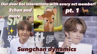 Sungchan interactions with every nct member pt1