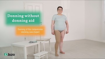 Donning without donning aid (EN)