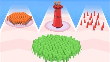 count master crowd runners 3d gameplay level 40 to 42