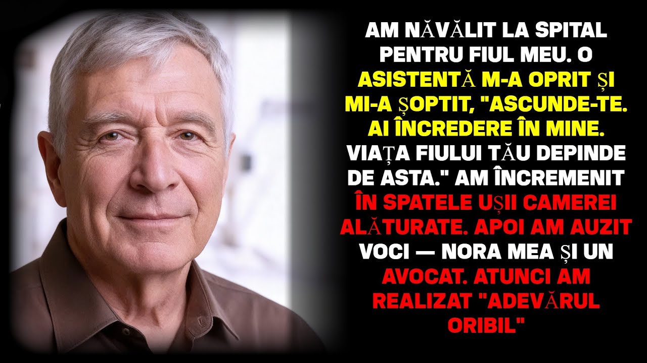 Am mers la spital pentru fiul. O asistentă m-a oprit: „Ascunde-te.” Am înțeles de ce…