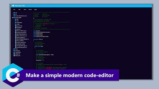 How to make a modern code editor IDE  (VS code inspired) - C Tutorial