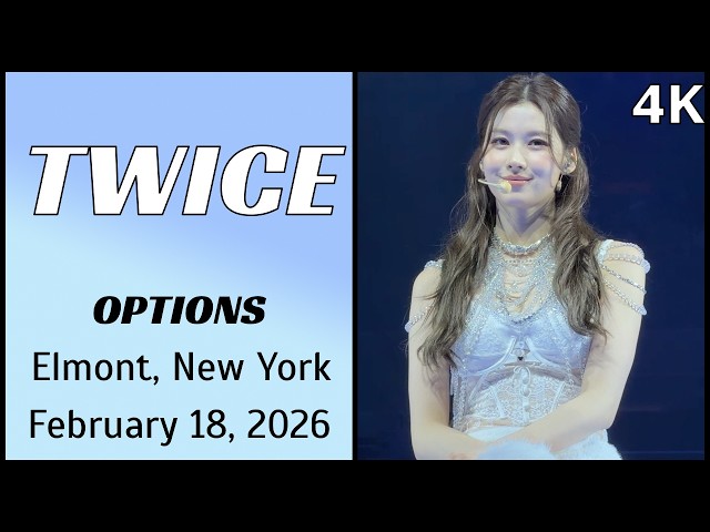 260218 트와이스 TWICE 사나 Sana Fancam - OPTIONS live @ UBS Arena