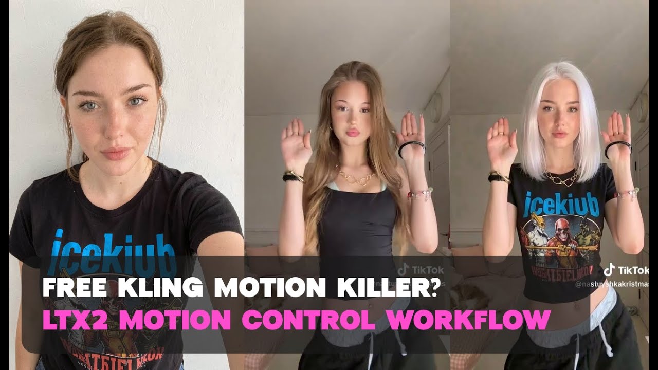 Я разработал БЕСПЛАТНУЮ альтернативу Kling Motion Control для LTX2 (танцы в TikTok/Reels).