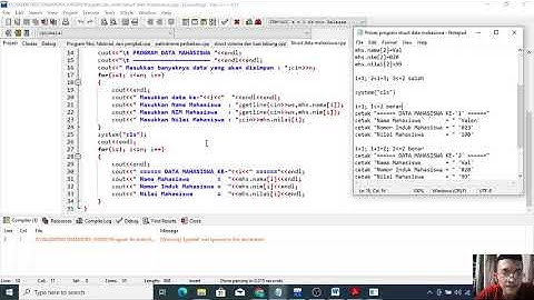 Valentino Simamora || 08011282025023 || Program struct data mahasiswa