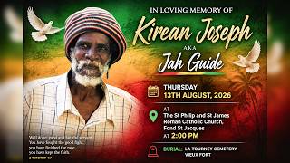 Funeral Service Of The Late Kirean Joseph AkA Jah Guide