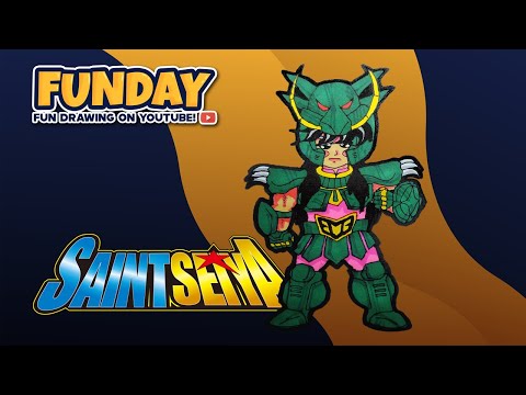 How to Draw Dragon Shiryu from Saint Seiya! - YouTube