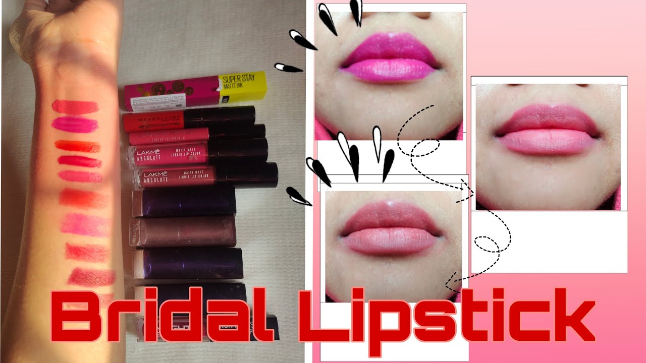 Best bridal lipstick under 500rs lipstick for bridal kit YouTube