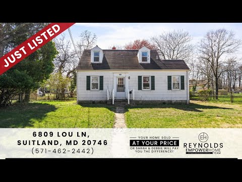 6809 Lou Lane, Suitland, MD home video tour