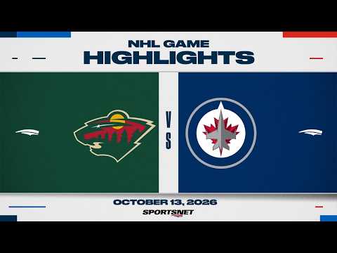 NHL Highlights | Wild vs. Jets - October 13, 2026