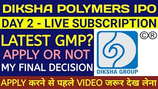 Diksha Polymers IPO 🔴Diksha Polymers IPO Review 🔴Diksha Polymers IPO Gmp🔴Diksha Polymers Limited IPO