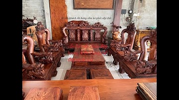 Bàn Ghế Gỗ Phòng Khách cột 12 đến cột 20 gỗ cẩm lai | Nội thất đồ gỗ tuấn anh