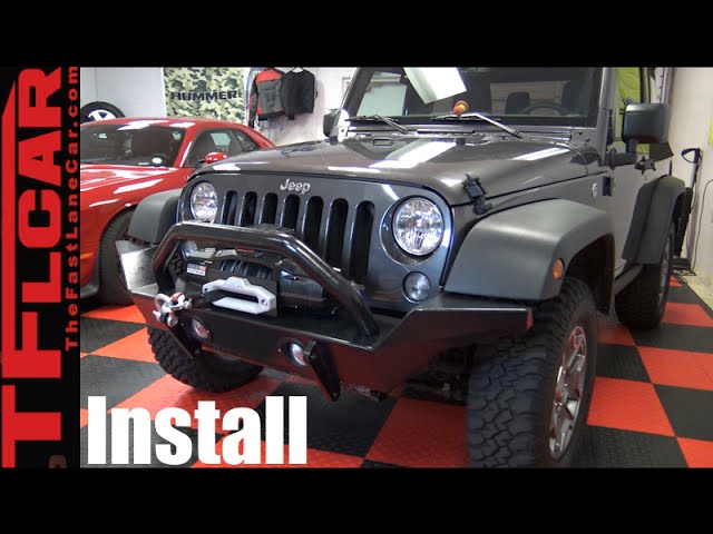 How to Install new Bumpers & Winch on a Jeep Wrangler - DiffLock  -  YouTube