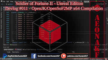 Soldier of Fortune II - SoF2UE Devlog #011 - OpenJK/IOpenSoF2MP x64 Compilation - Part 1
