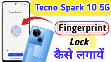 tecno Spark 10 5G Mein fingerprint lock Kaise lagaen / tecno Spark 10 5g me fingerprint screen lock