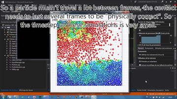 Granular material simulation (DEM) C++/SFML