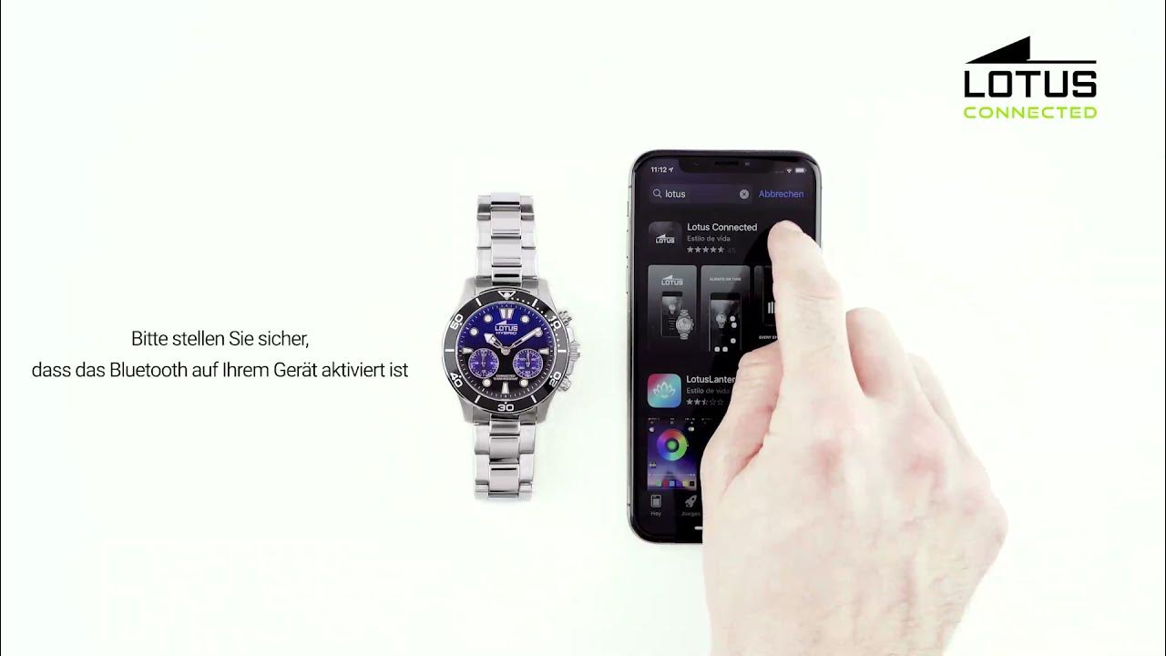 Anleitung Lotus Connected Watch - Hybrid Uhren 18800, 18803, 18810, 18809  und Weitere - YouTube