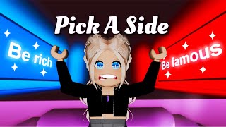 YOU WON'T BELIEVE OUR CHOICES in Roblox Pick a Side! 😳