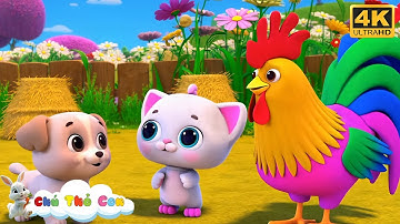 Gà Trống Mèo Con Và Cún Con - Nhạc Thiếu Nhi Động Vật - Liên Khúc Nhạc Thiếu Nhi Cho Bé