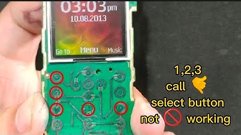 Nokia 130 Old Rm 1035 1,2,3, call🤙 button and Manu button not 🚫 working solution