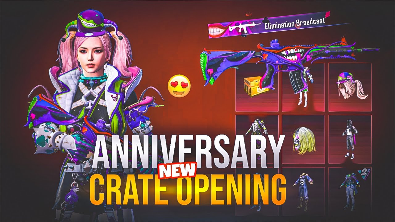 Anniversary Crate Opening Pubg Mobile | Fool Set Crate Opening Pubg | M416 Fool Crate Opening Pubg