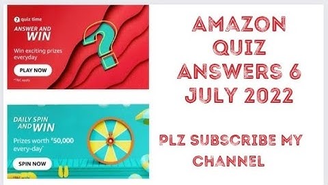 Amazon Quiz Answers Today 6 July 2022 #amazonquiz #amzonquiztoday #amazonquiztoday