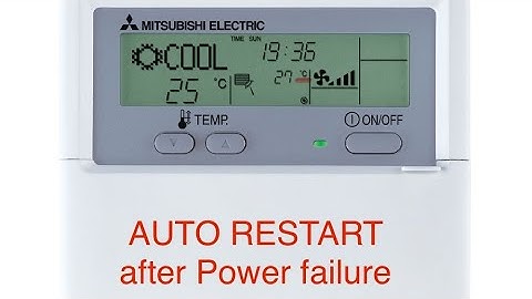 AUTO POWER RECOVERY for Mr.Slim(Mitsubishi Electric) model with PAR-21MAA thermostat setting