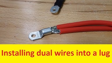 How to insert dual cables into a single lug - Battery Cables
